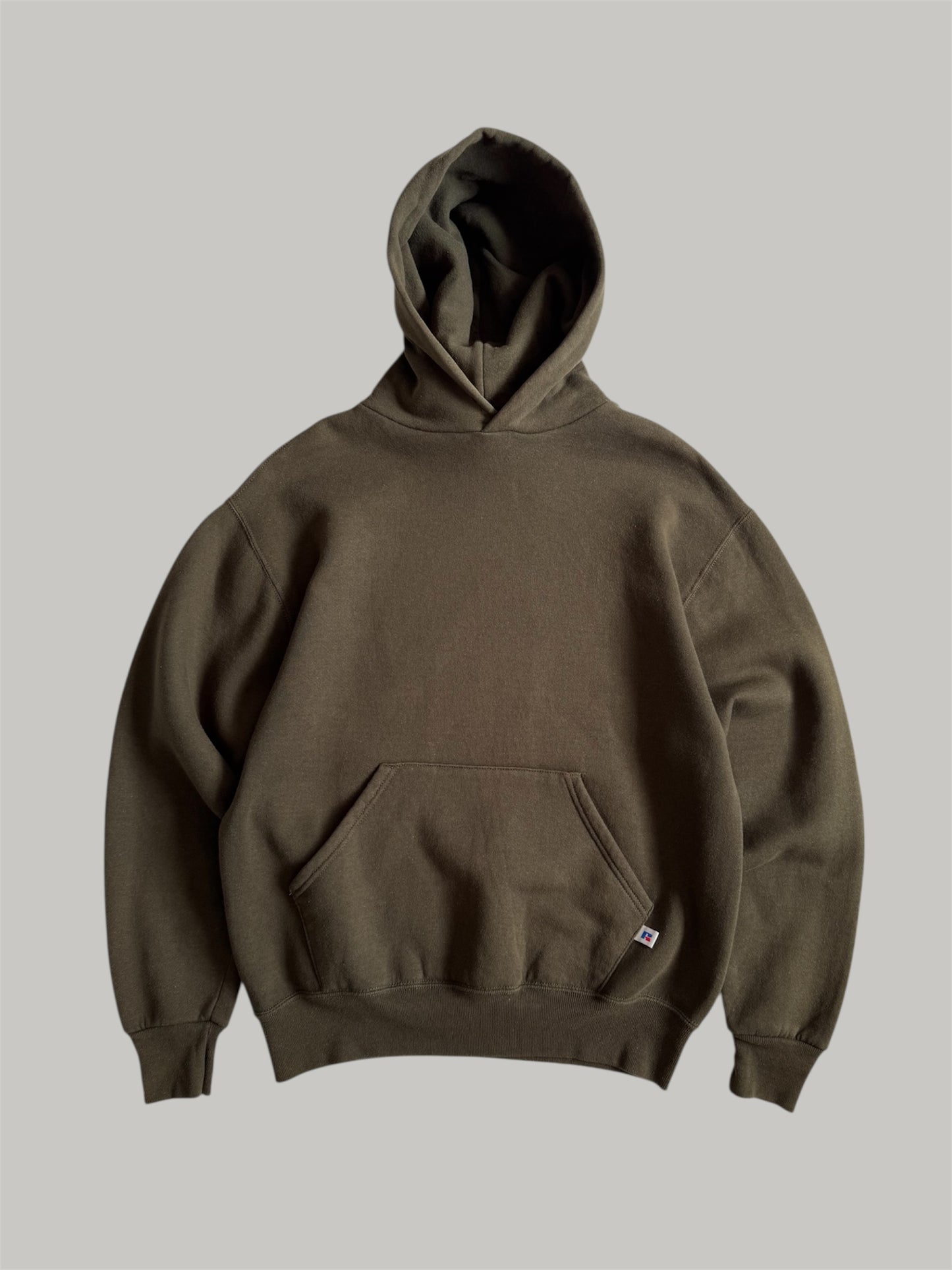 1990 Russell Olive Hoodie - L