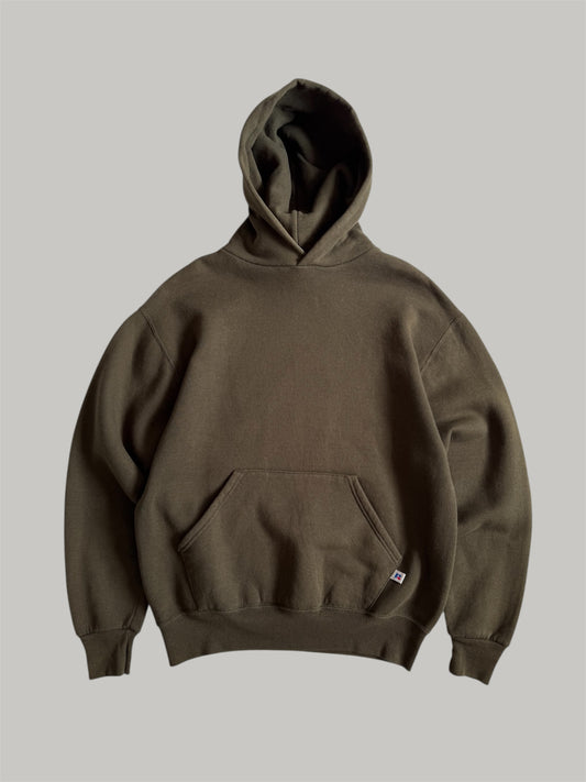 1990 Russell Olive Hoodie - L